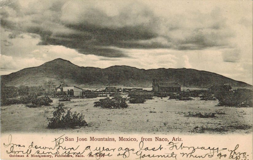 San Jose Mountains from Naco